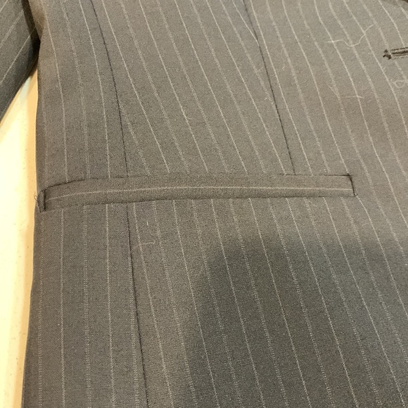 NWT Ann Taylor black with pinstripes, blazer - Picture 4 of 4